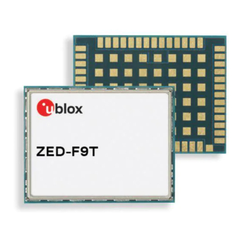 Ublox ZED-F9T Use and care manual
