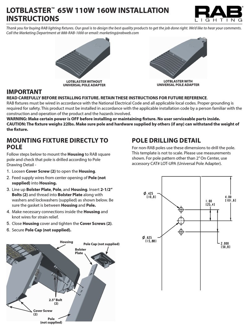 RAB Lighting LOTBLASTER 65W installation instructions