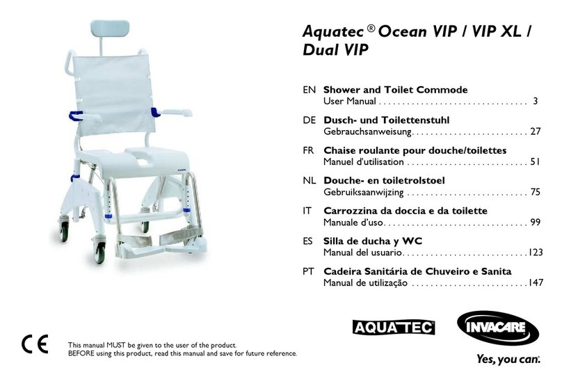 Invacare Aquatec Ocean VIP User manual