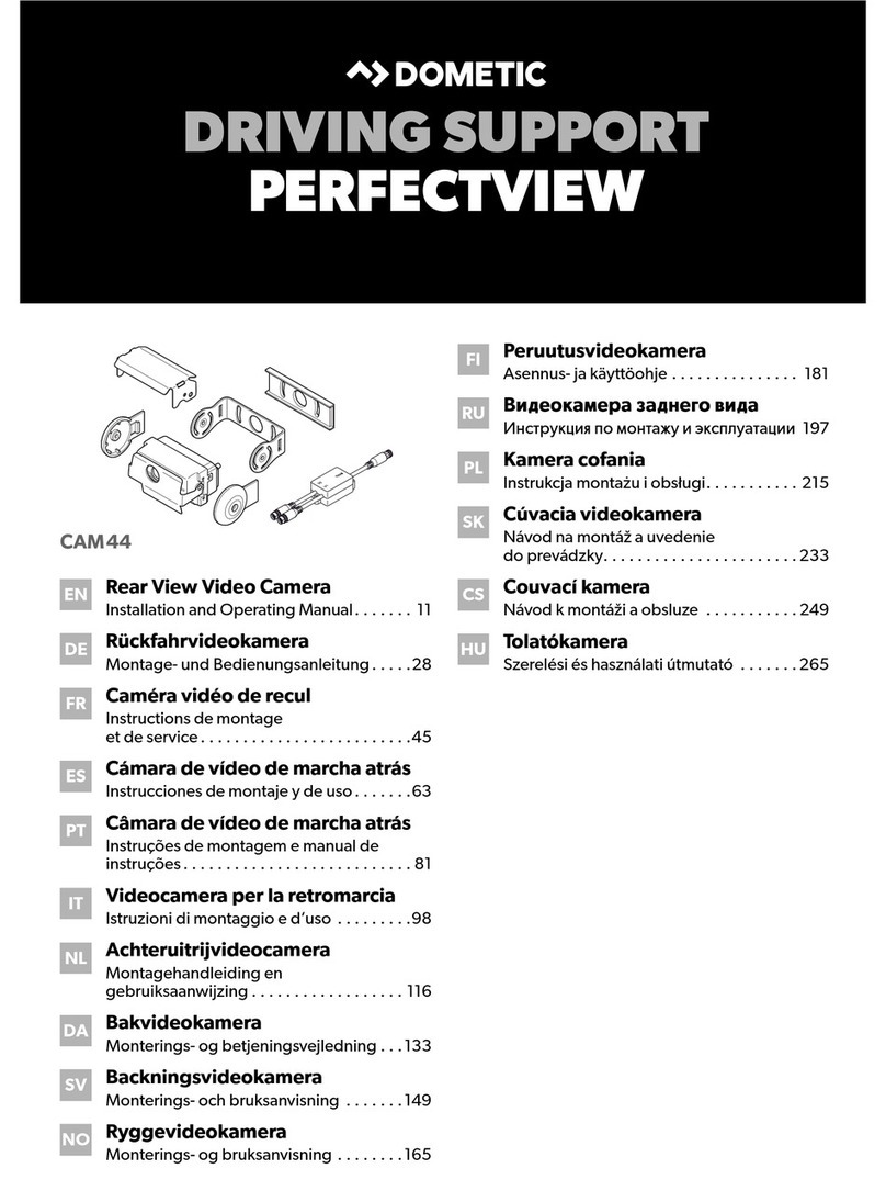 Dometic PERFECTVIEW CAM44 User manual Dometic PERFECTVIEW CAM44 User manual