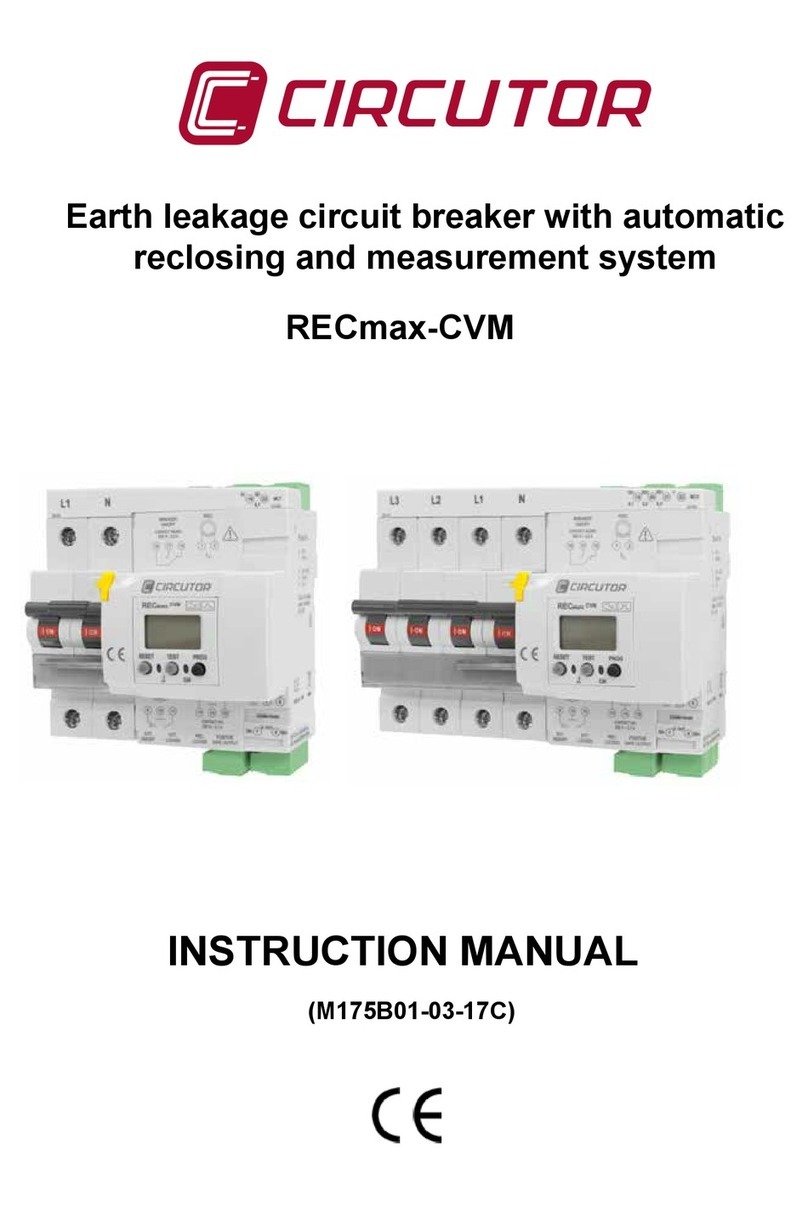 Circutor RECmax-CVM series User manual