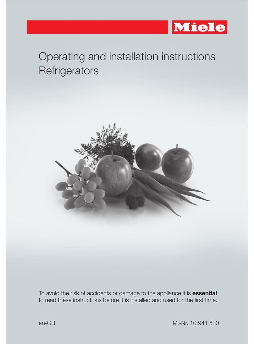 Miele K 5122 Ui Operating and installation instructions