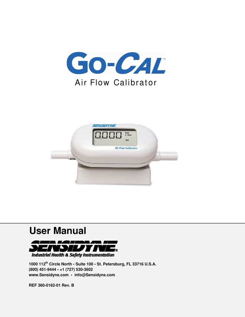Sensidyne Go-Cal user manual