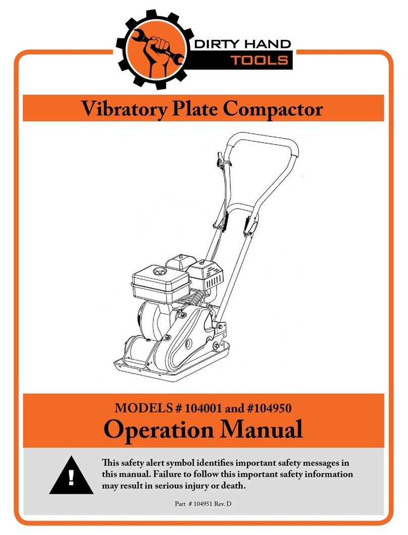 Dirty Hand Tools 104001 Operation manual