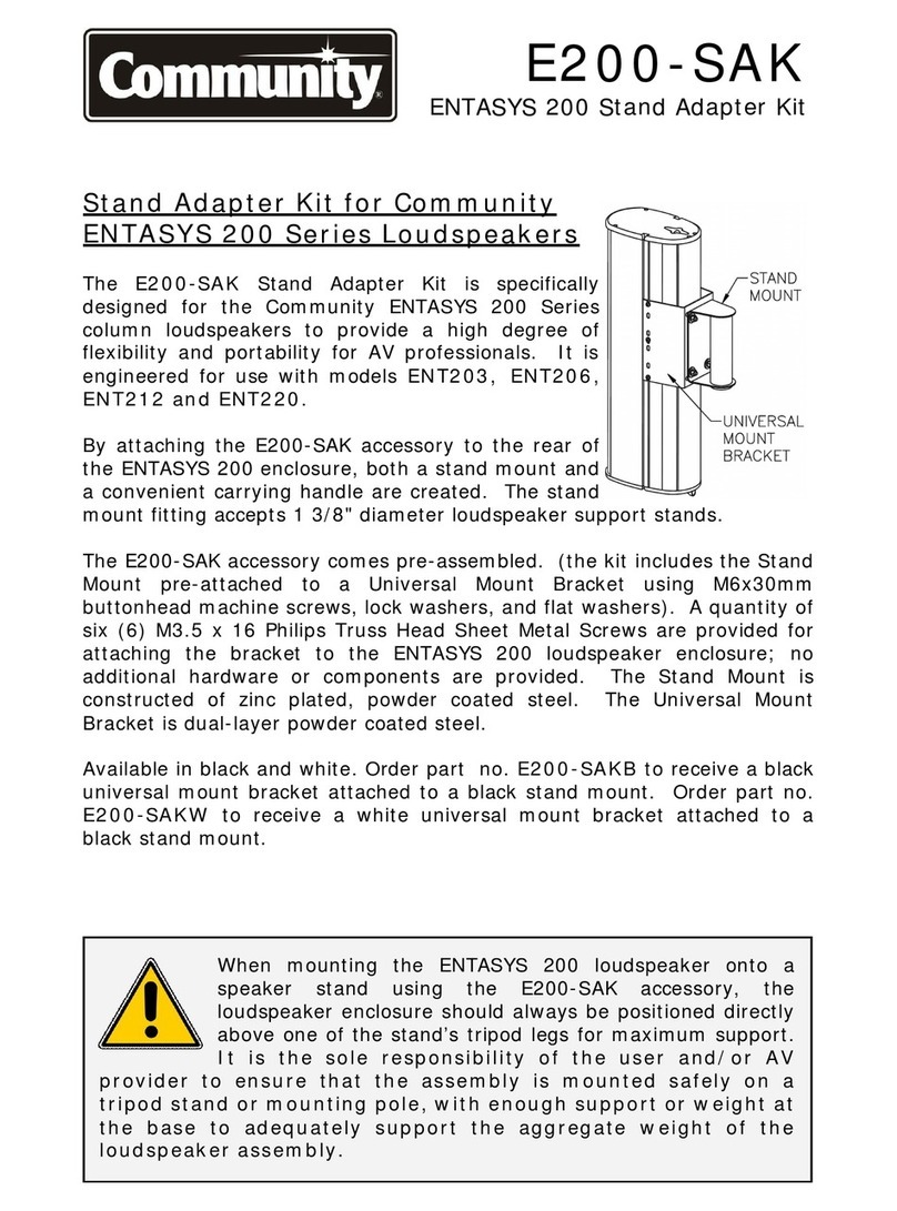 Community E200-SAK manual