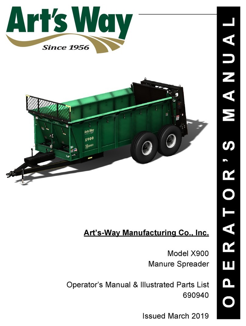 Art's-Way Manufacturing X900 Operator manual & illustrated parts list