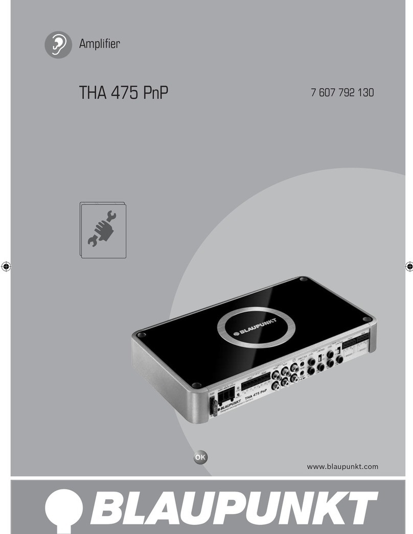 Blaupunkt THA 475 PnP quick start guide