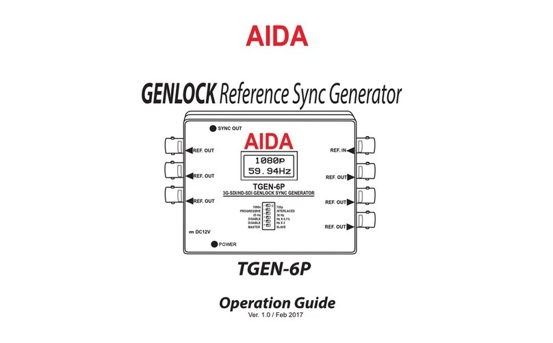AIDA TGEN-6P Operation guide