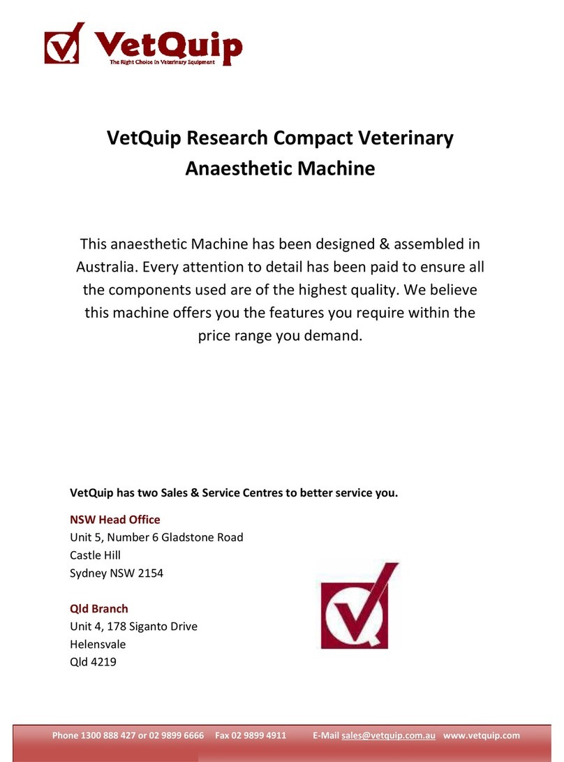 VetQuip Research Compact Veterinary Anaesthetic... quick start guide