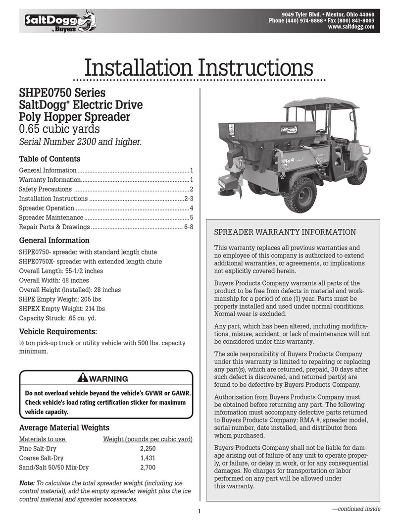 Salt Dogg SHPE0750 Series installation instructions