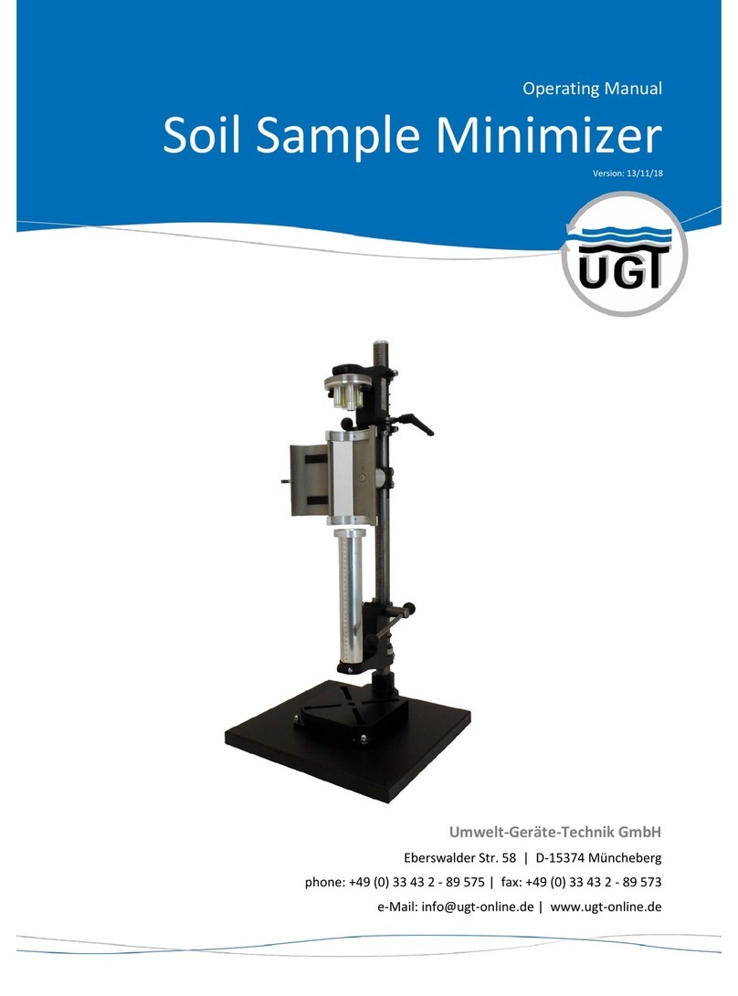 UGT Soil Sample Minimizer User manual