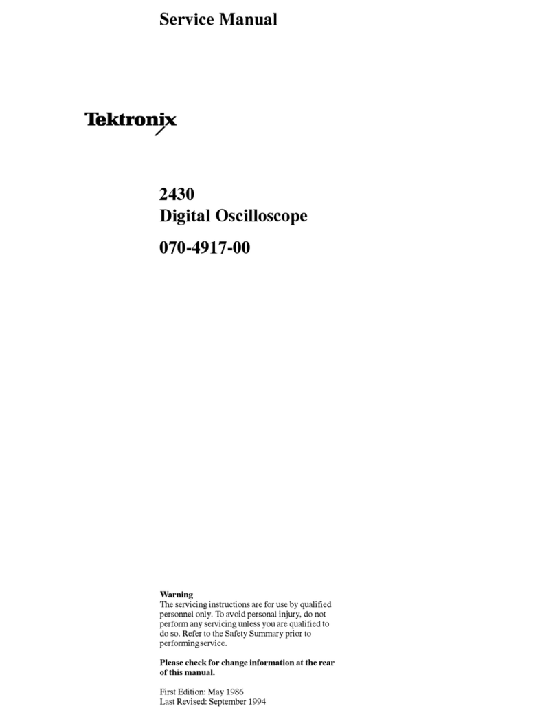 Tektronix 2430 User manual
