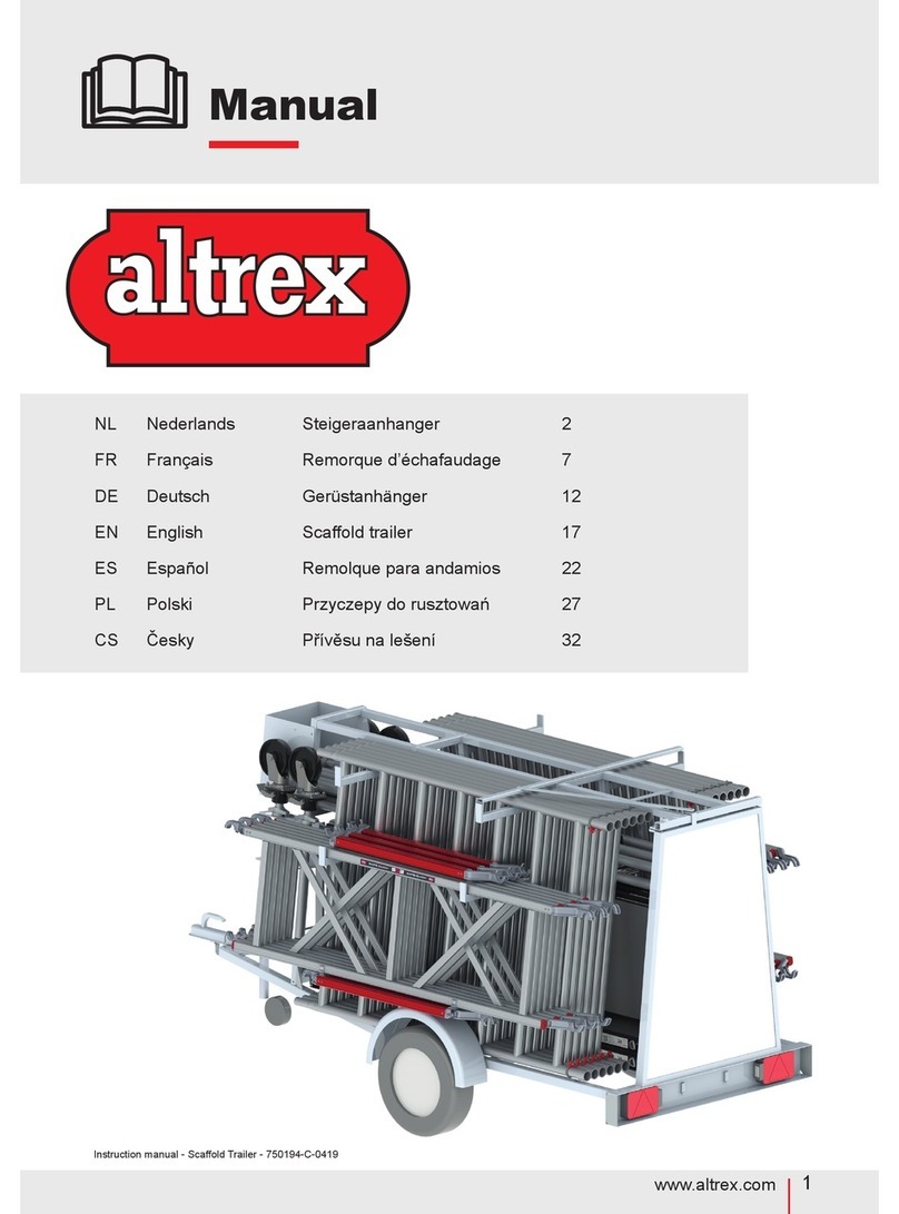 Altrex Scaffold trailer User manual