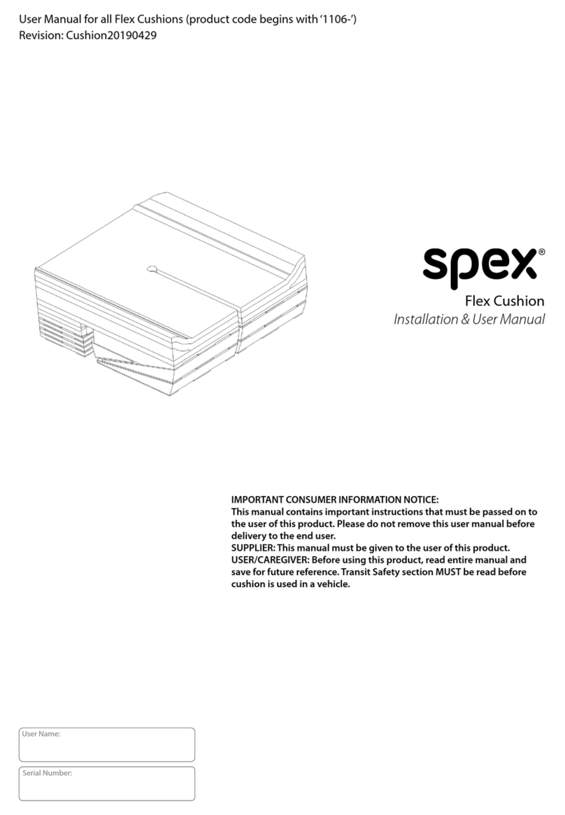 SPEX Flex Cushion Instruction Manual SPEX Flex Cushion Instruction Manual