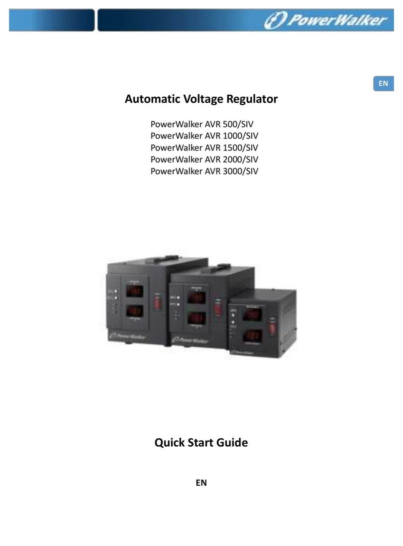 PowerWalker AVR 2000/SIV quick start guide