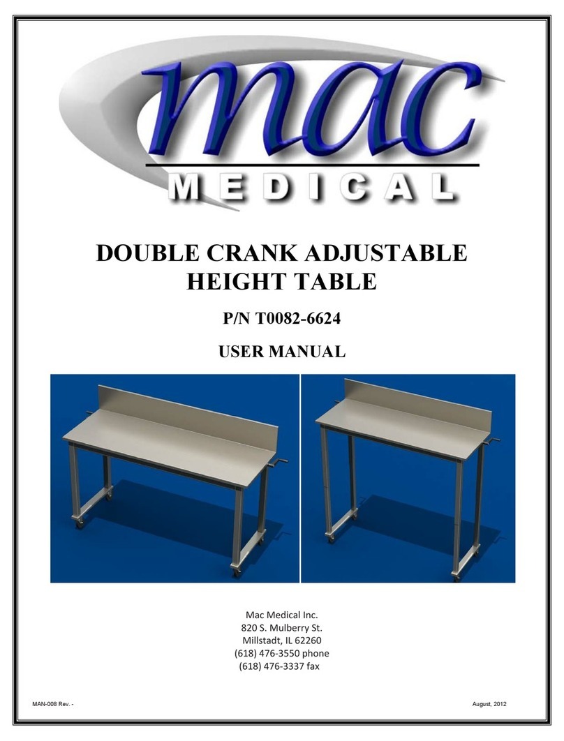 Mac Medical T0082-6624 user manual