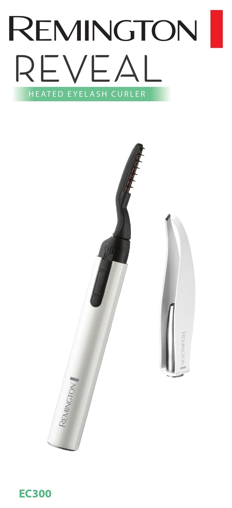 Remington Reveal Heated Eyelash Curler EC300 user manual