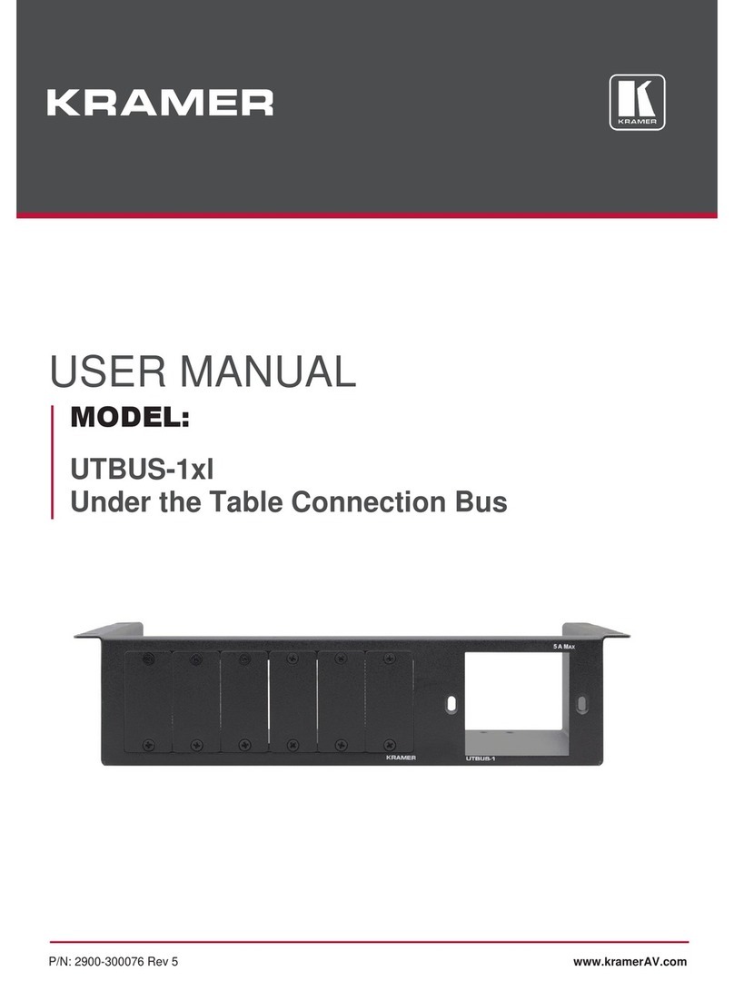 Kramer UTBUS-1XL User manual