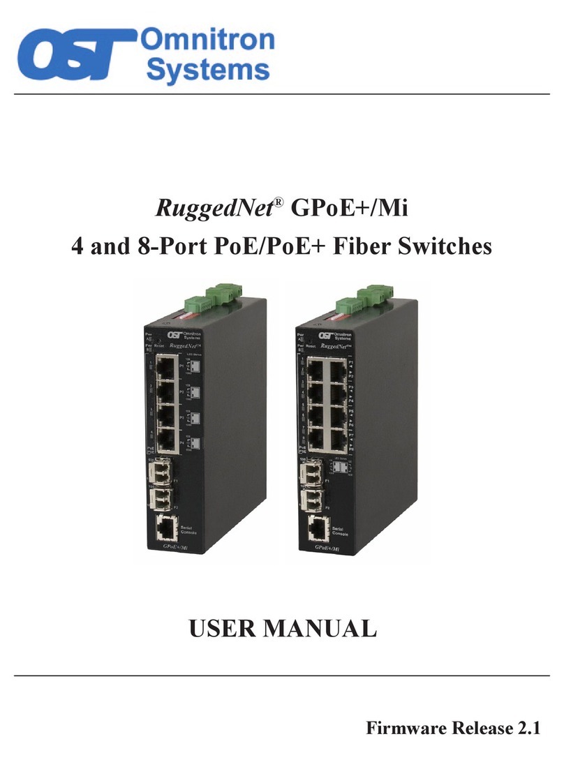 Omnitron Systems Technology RuggedNet GPoE+/Mi user manual