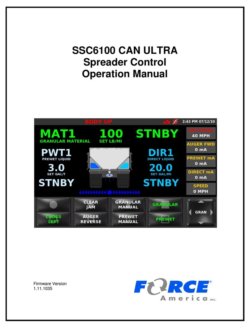 Force America SSC6100 CAN ULTRA Operation manual