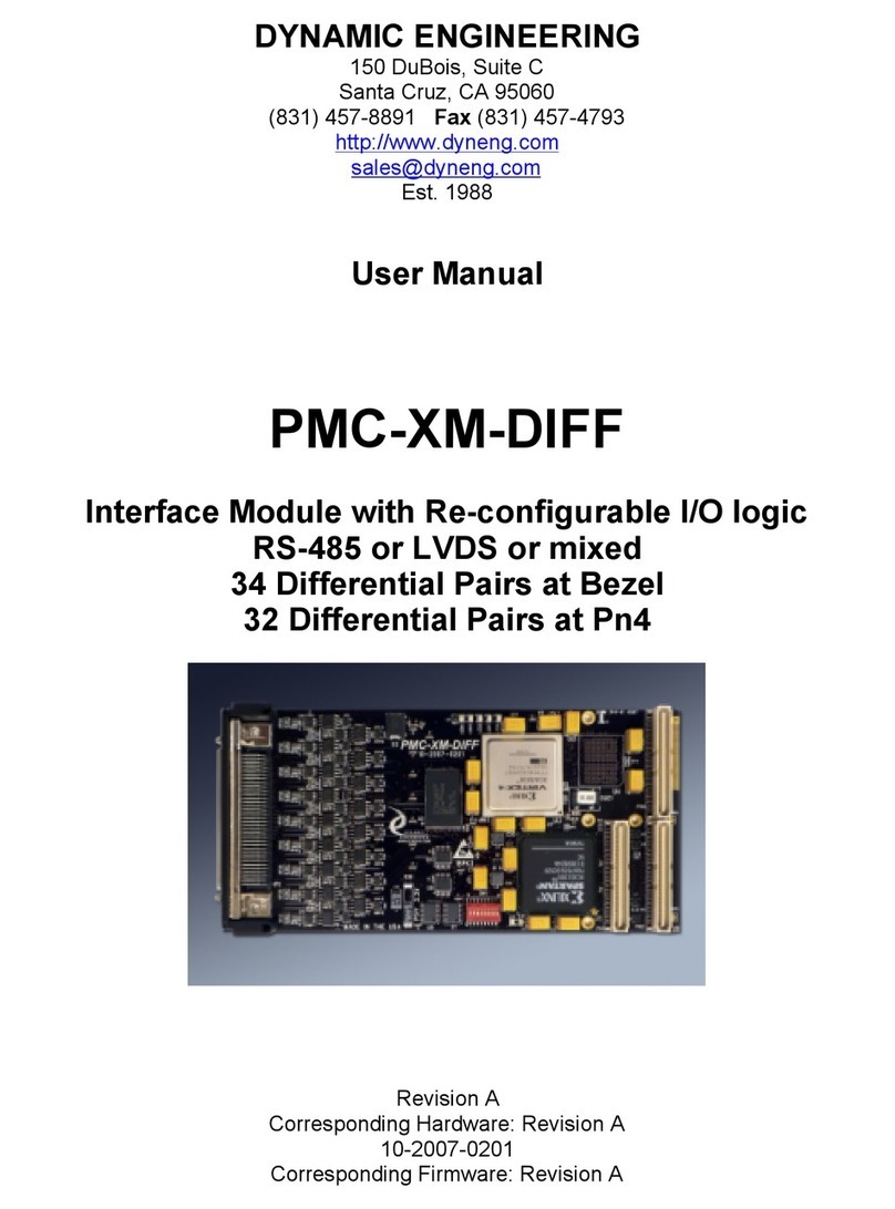 Dynamic Engineering PMC-XM-DIFF User manual