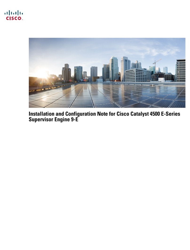 Cisco Catalyst 4500 E Series Supervisor Engine 9-E Quick guide