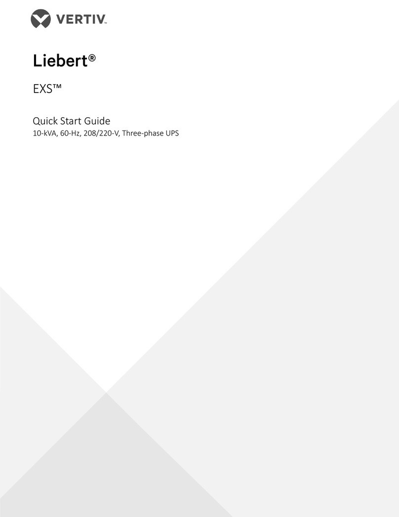 Vertiv Liebert EXS User manual