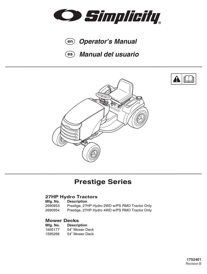 Simplicity Prestige Series User manual