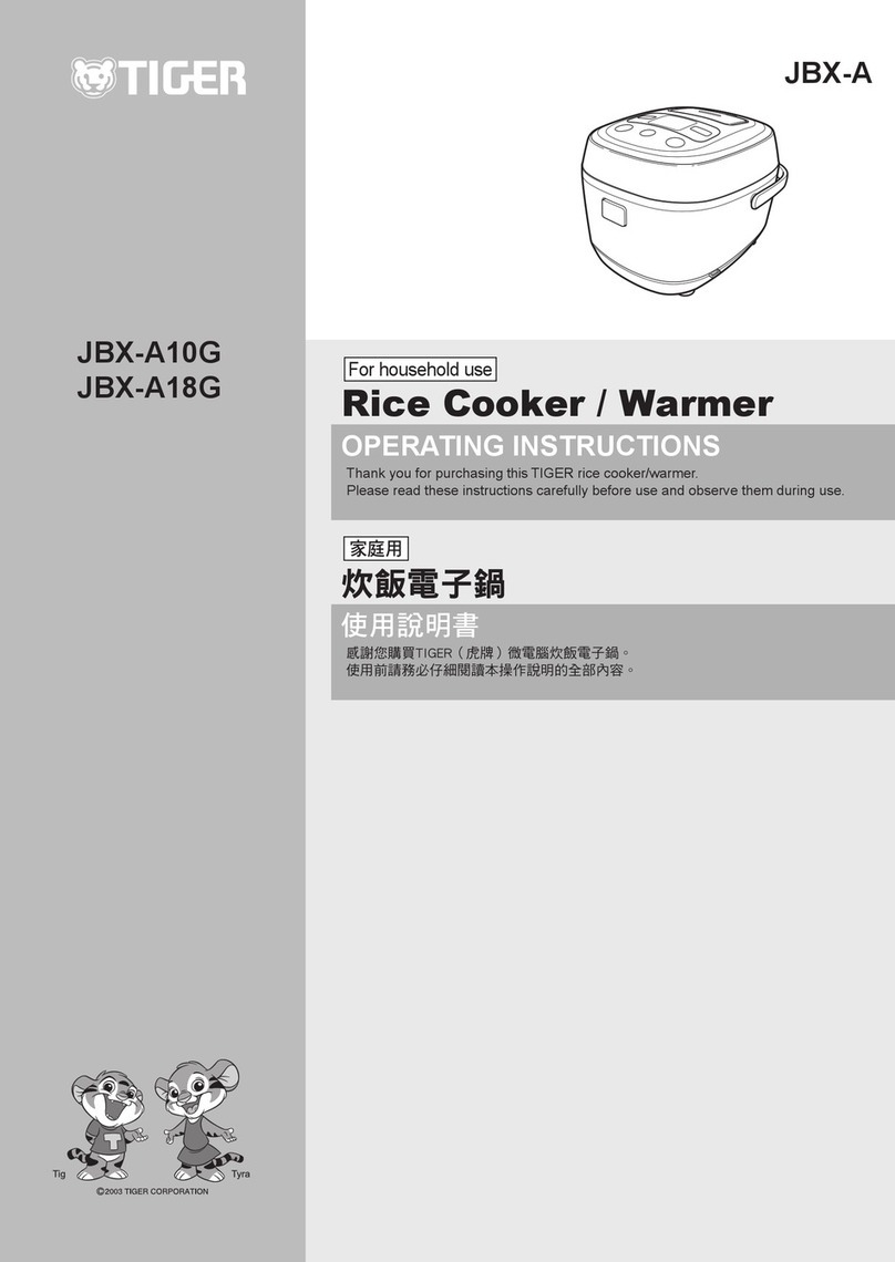 Tiger JBX-A Series User manual Tiger JBX-A Series User manual