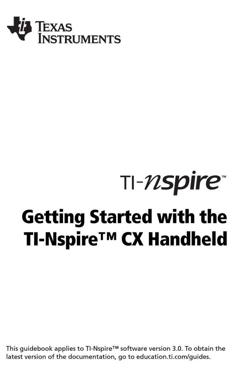 Texas Instruments TI-Nspire CX User manual
