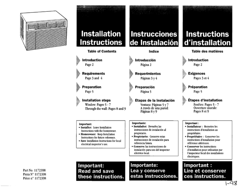 Whirlpool ACQ142XG0 User manual
