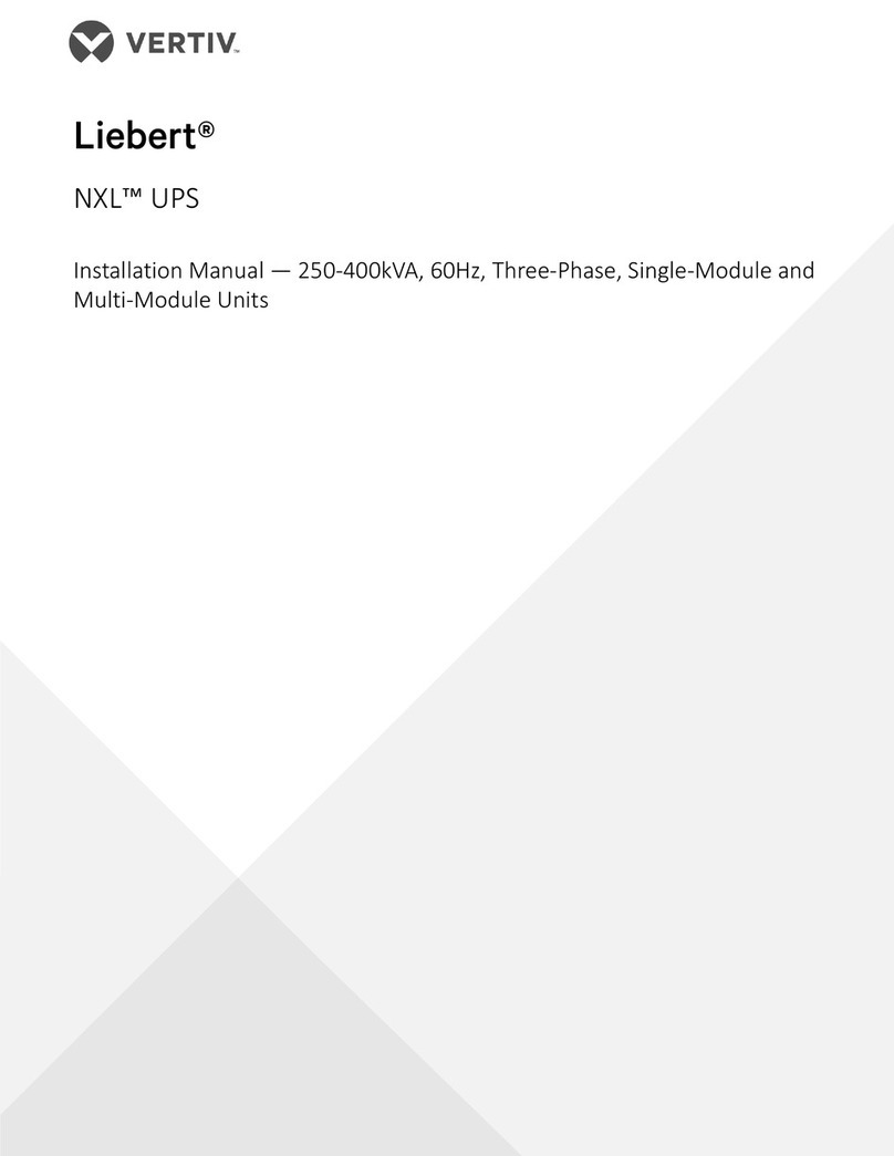 Vertiv Liebert NXL installation manual