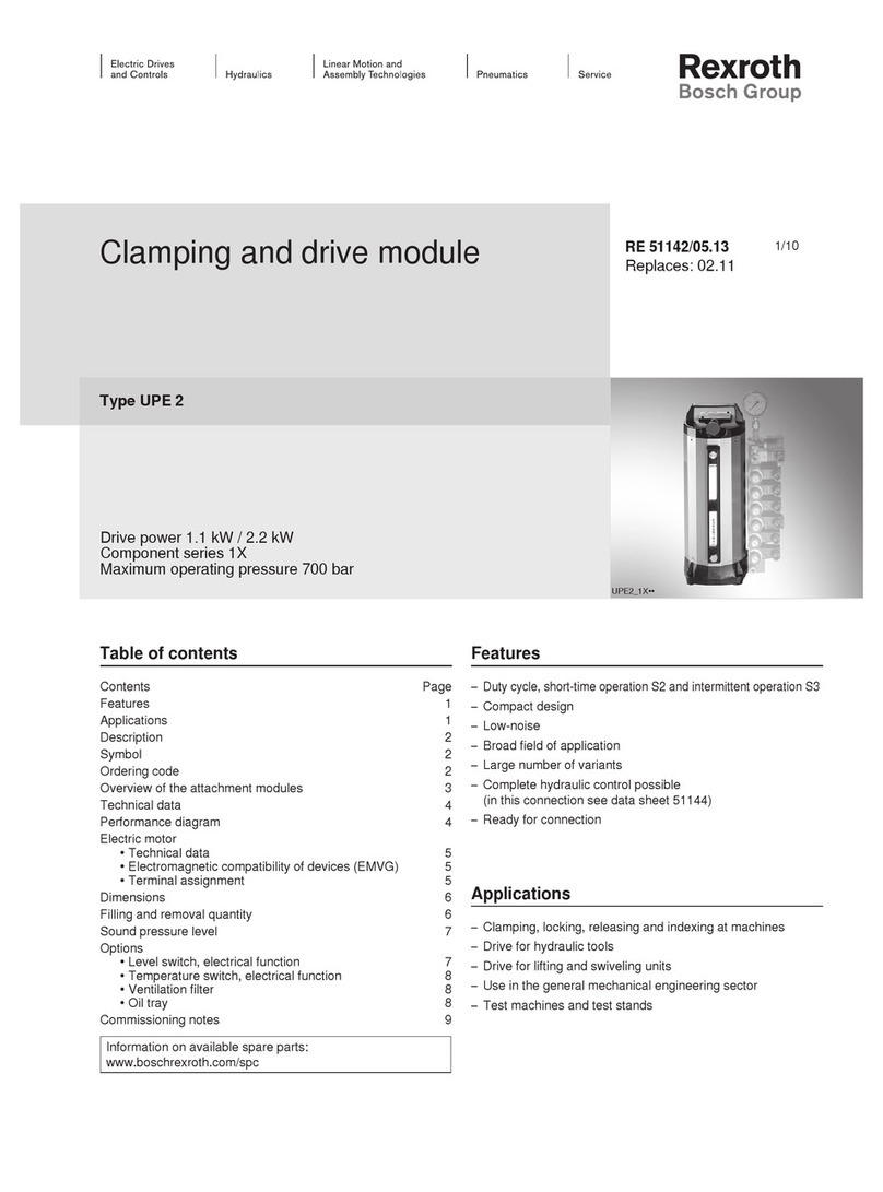 REXROTH UPE 2 User manual