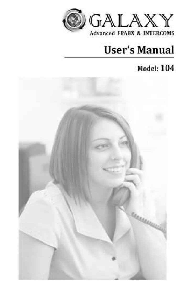 Galaxy EPABX 104 User manual