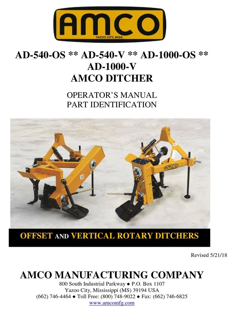 Amco AD-540-OS Operator's manual