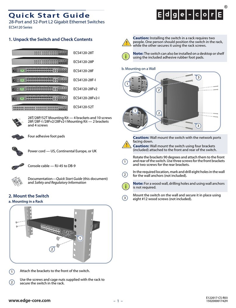 Edge-Core ECS4120 Series User manual Edge-Core ECS4120 Series User manual