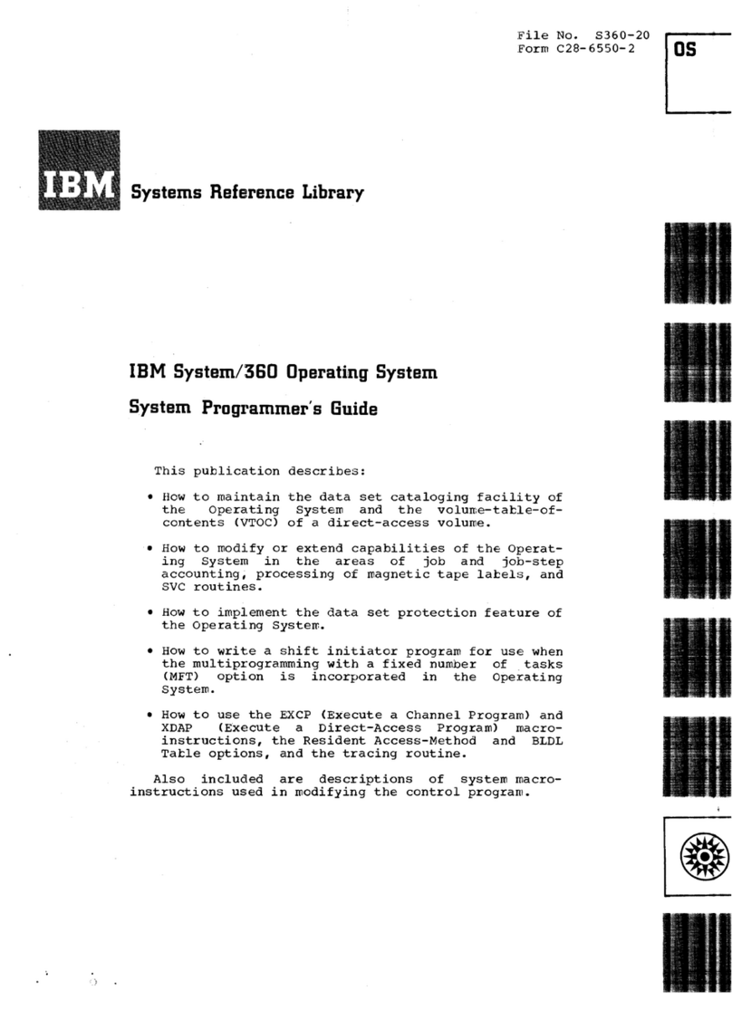 IBM System/360 System programmer's guide