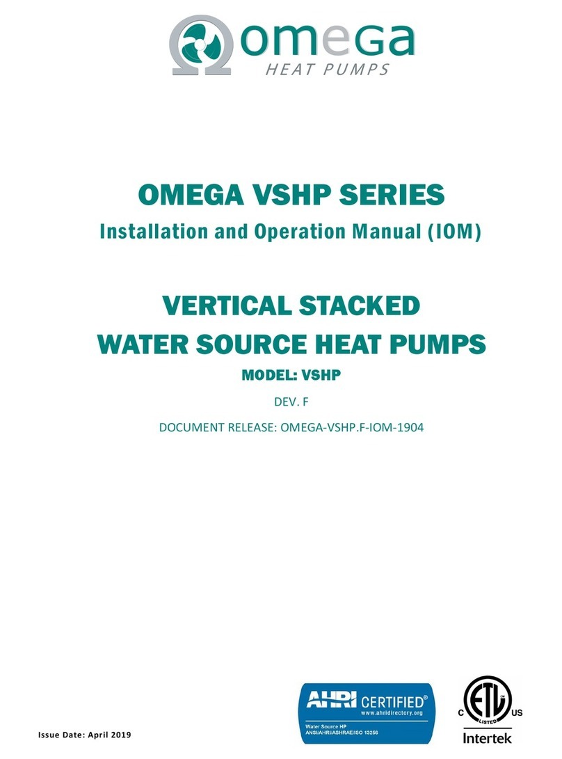 Omega VSHP SERIES Installation and operation manual Omega VSHP SERIES Installation and operation manual