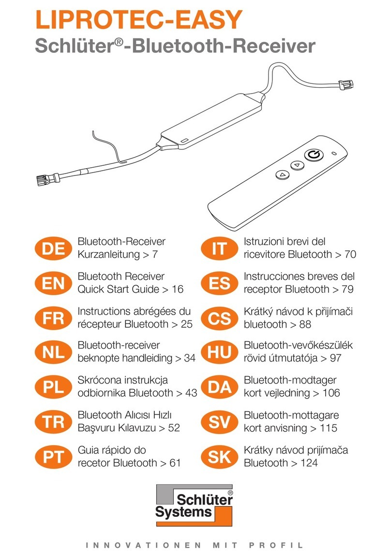 Schluter Systems LIPROTEC-EASY quick start guide