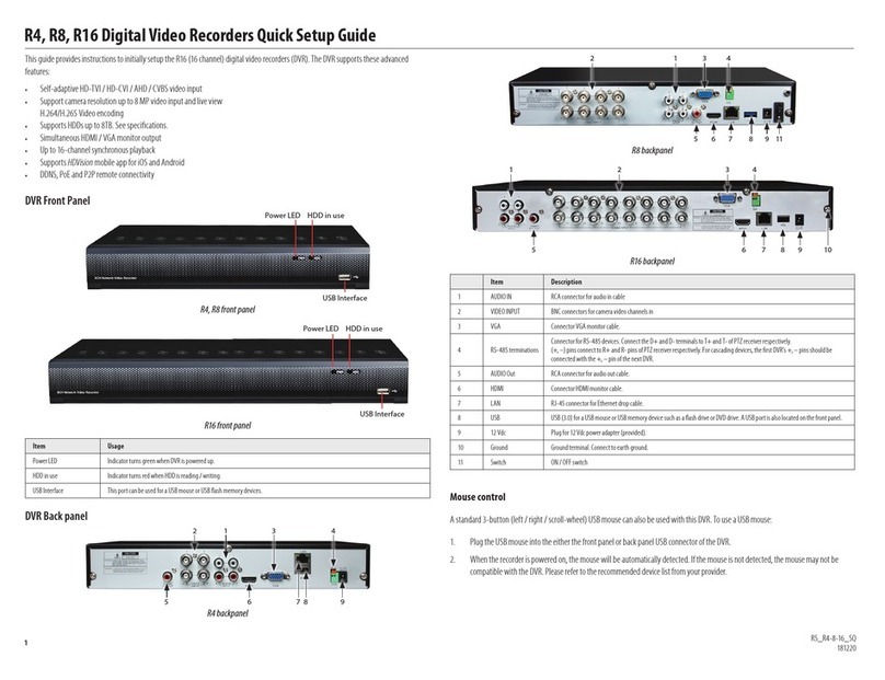 HDVision DVR4H Quick setup guide