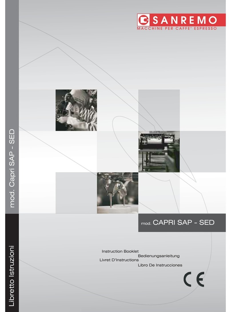 Sanremo CAPRI SAP Instruction booklet