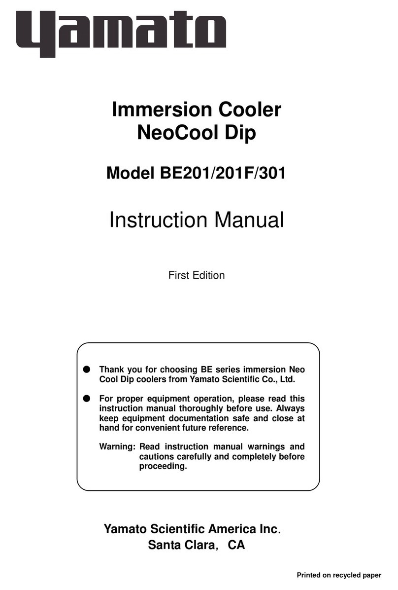 Yamato NeoCool Dip BE201 instruction manual