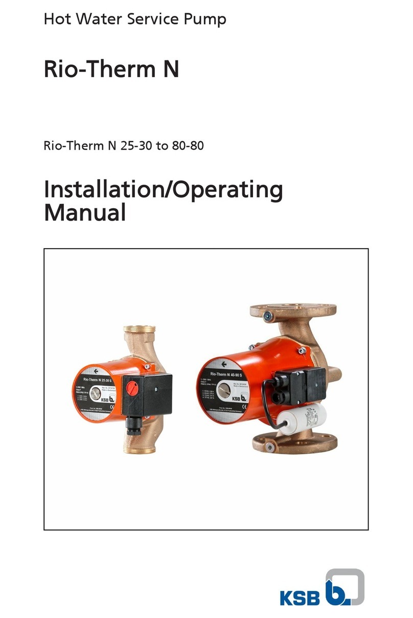 KSB Rio-Therm N Series Installation instructions
