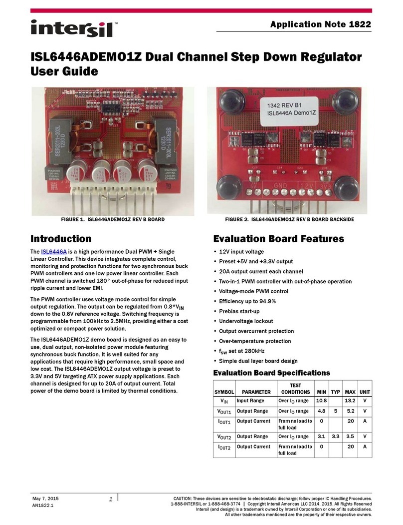 Intersil ISL6446ADEMO1Z User manual