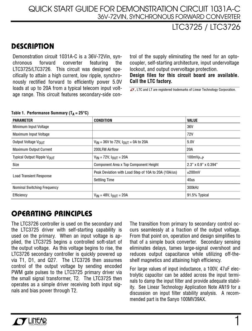 Linear Technology LTC3725 User manual Linear Technology LTC3725 User manual