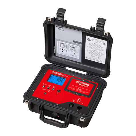 Benning PV 3 operating manual