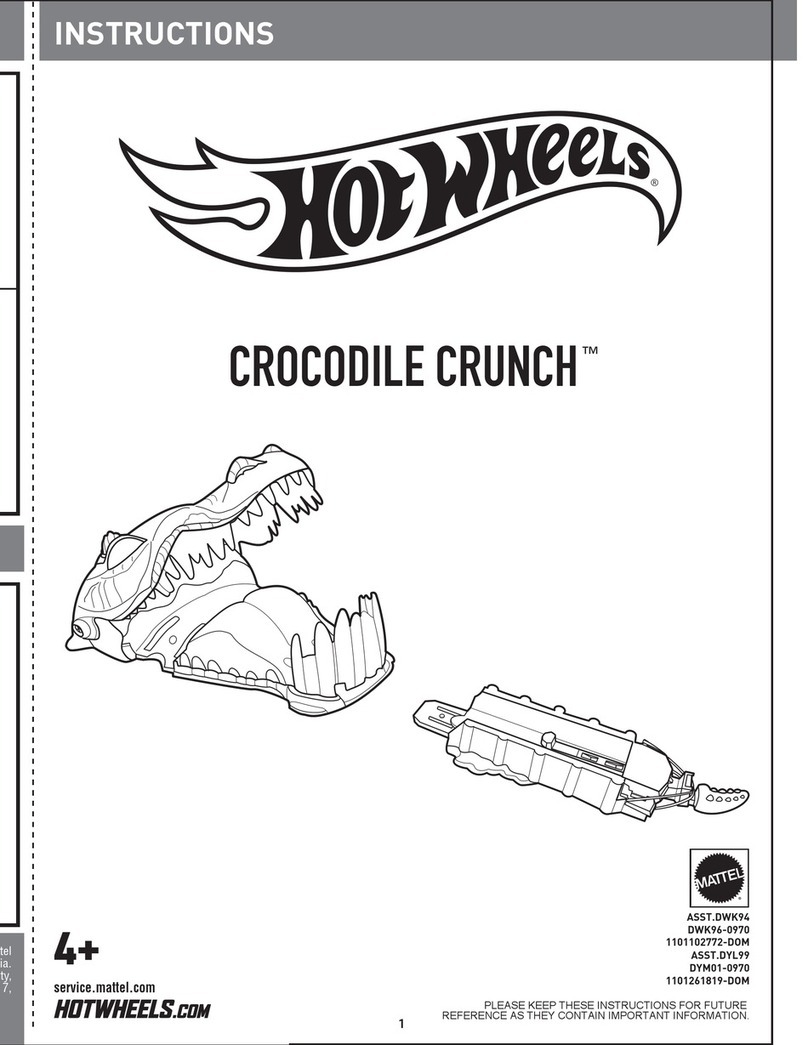 Hot Wheels CROCODILE CRUNCH User manual Hot Wheels CROCODILE CRUNCH User manual