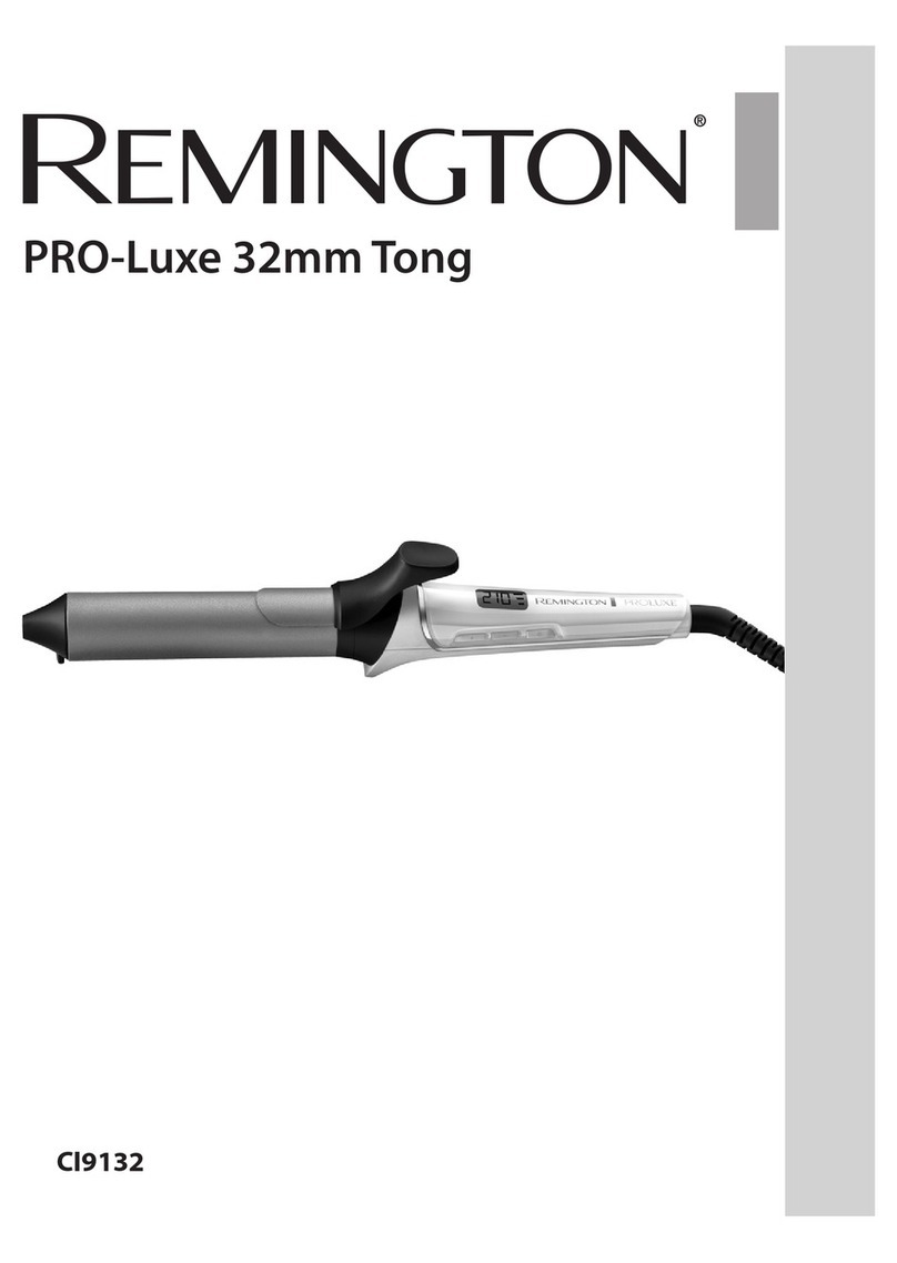 Remington PRO-Luxe 32mm Tong CI9132 user manual