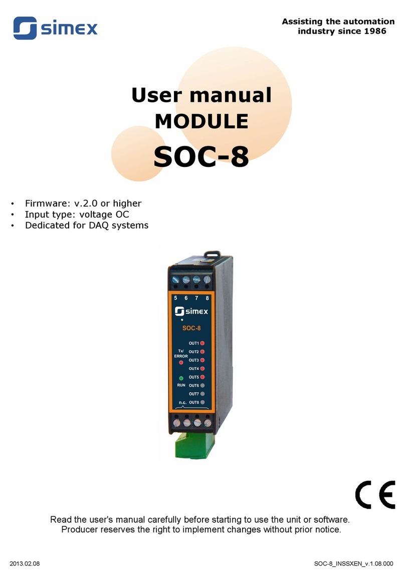 Simex SOC-8 user manual