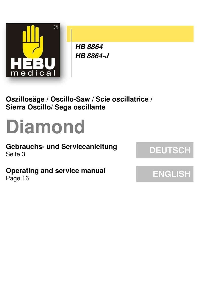 HEBU medical Diamond HB 8864 Operating and service manual HEBU medical Diamond HB 8864 Operating and service manual